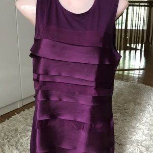 ANN Taylor tank top purple dressy